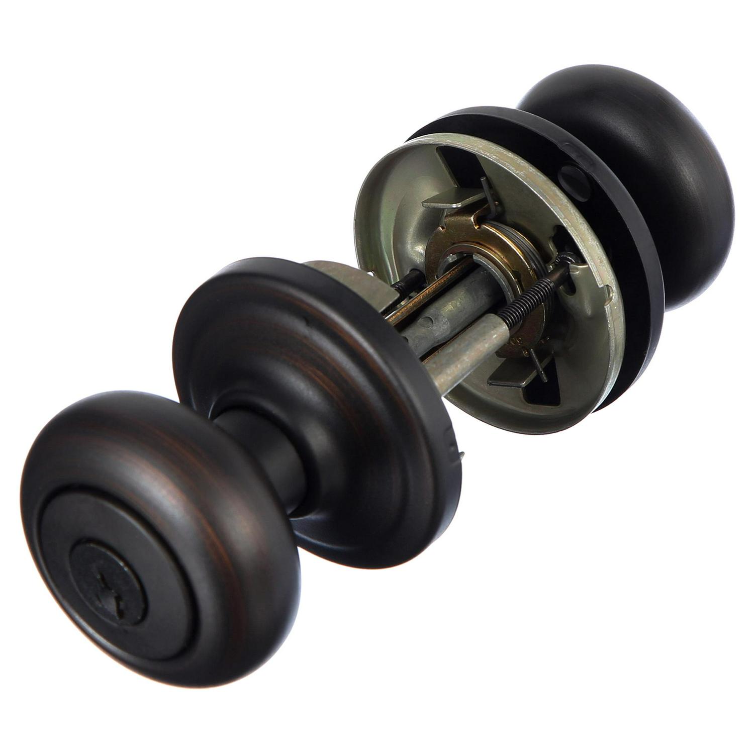 Kwikset 991 Juno Keyed Door Knob and Sgl Cyl Deadbolt Combo Pack in VB