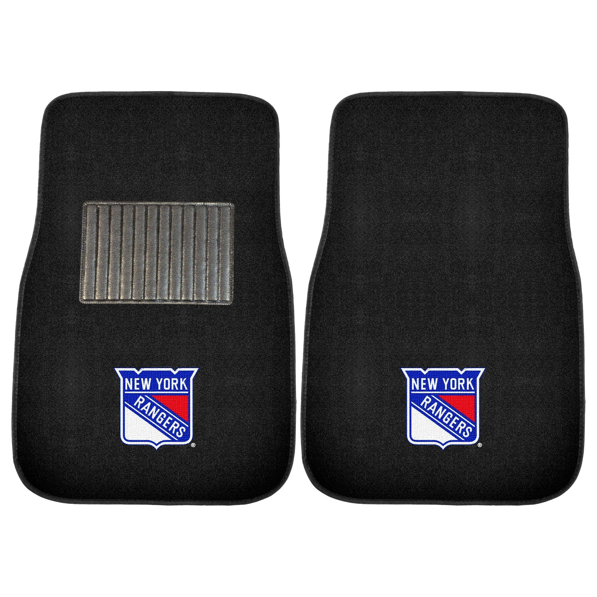 New York Rangers NHL 2-pc Embroidered Car Mat Set