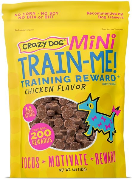 Crazy Dog Train-Me! Minis Chicken Flavor Dog Treats