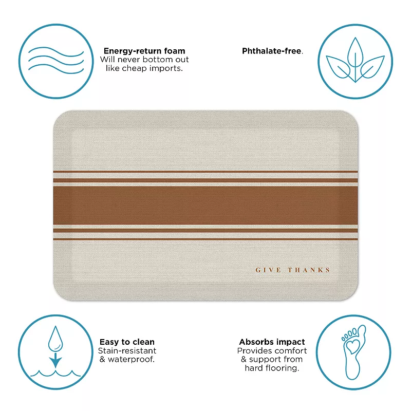 GelPro Designer Comfort Mat - Give Thanks 20 x32