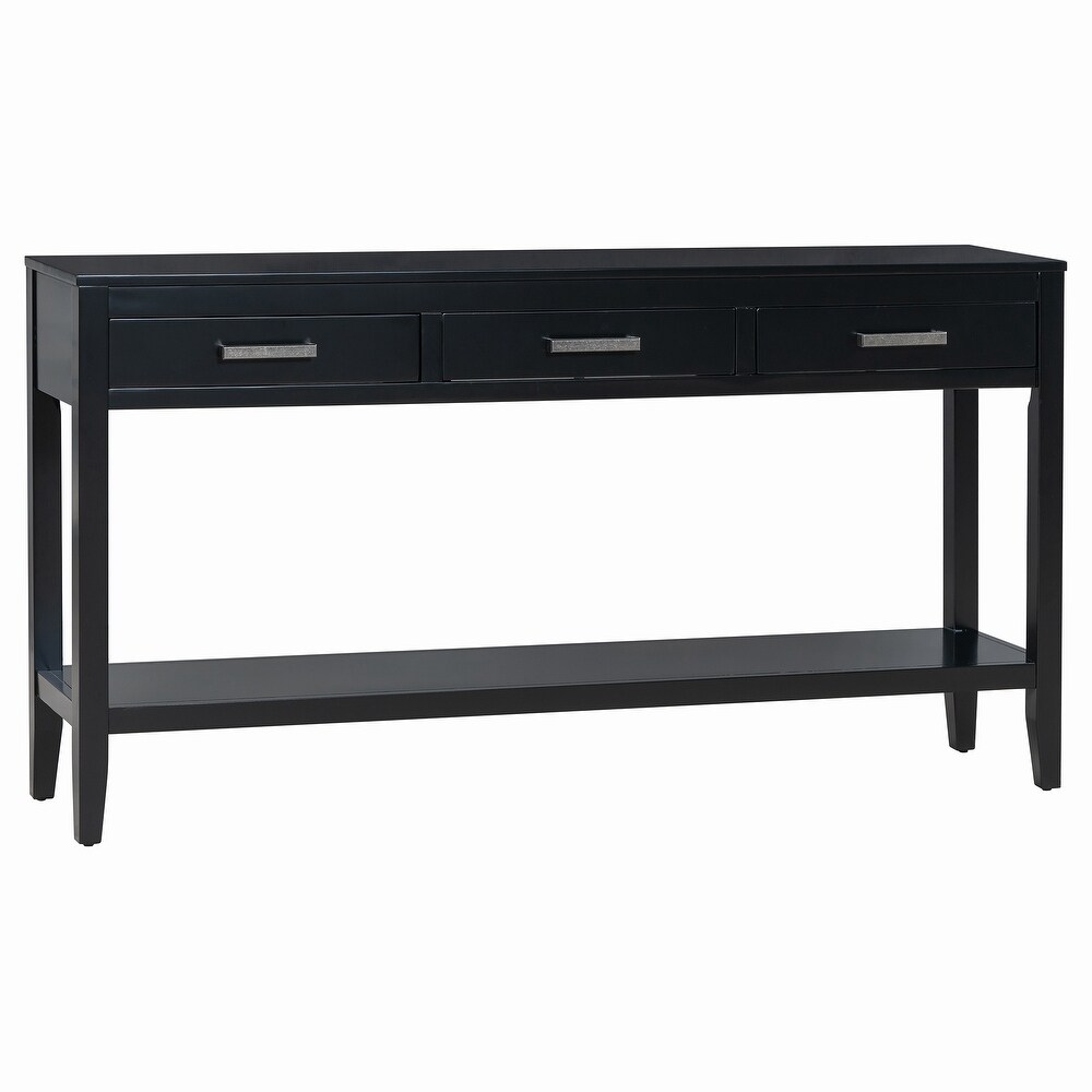 3 Drawer Console Table with 1 Shelf  Entrance Table