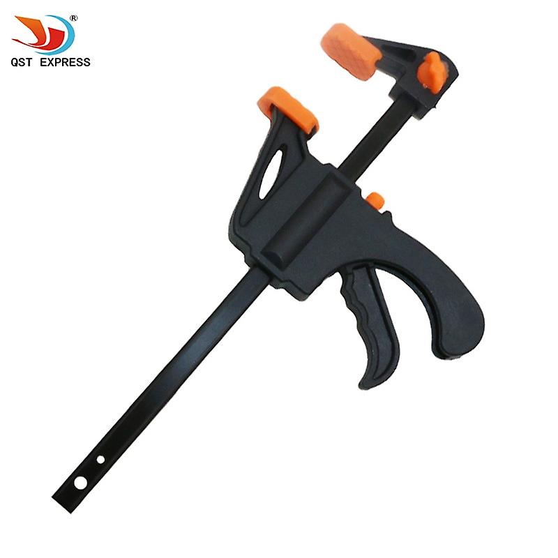 4 Inch Woodworking Bar F Clamp Clip Hard Grip Quick Ratchet Release Diy Carpentry Hand Vise Tool