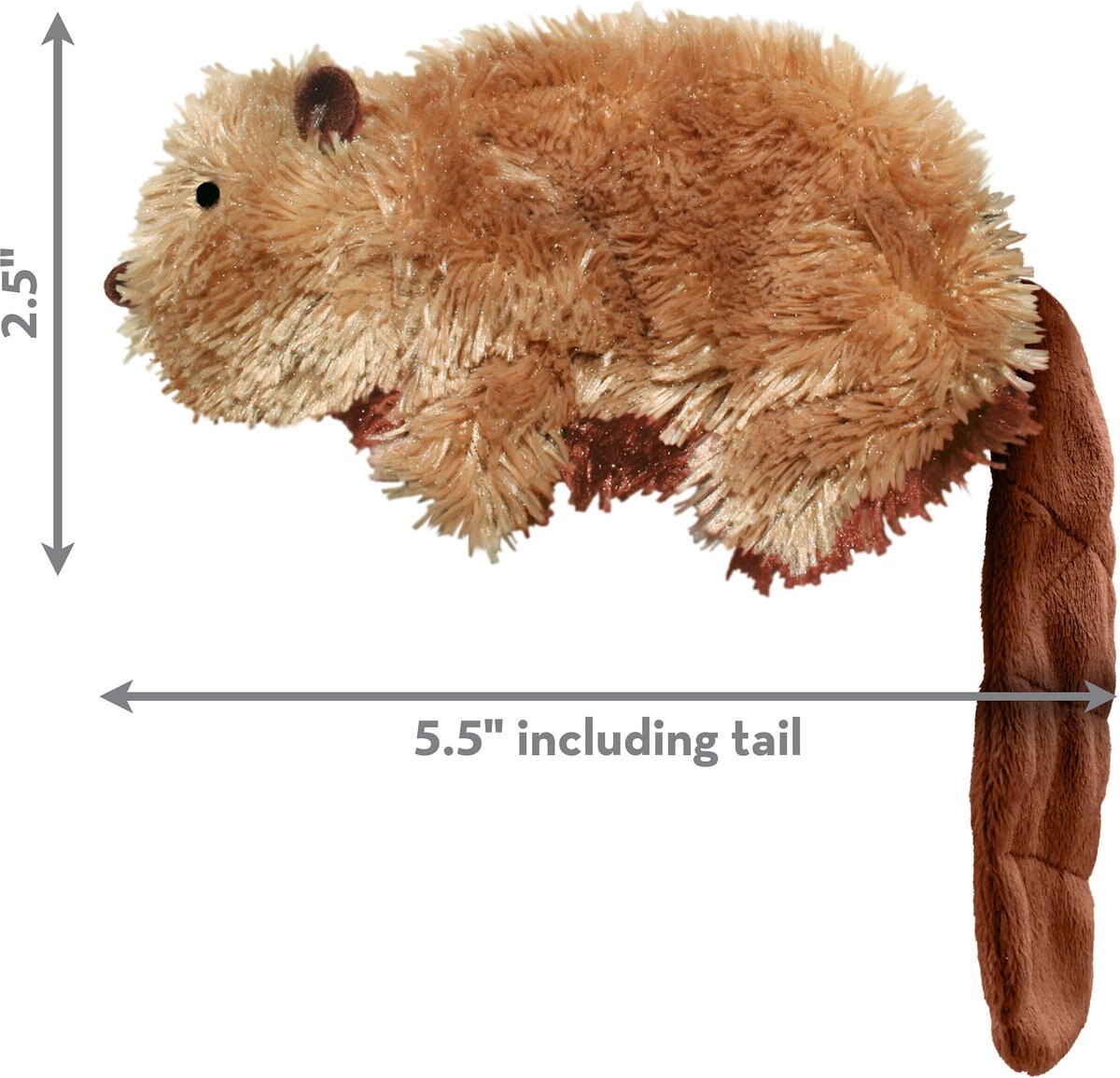 KONG Plush Beaver Dog Toy