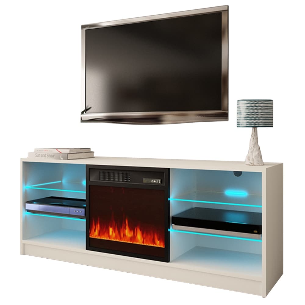 Manhattan Electric Fireplace Modern 58\