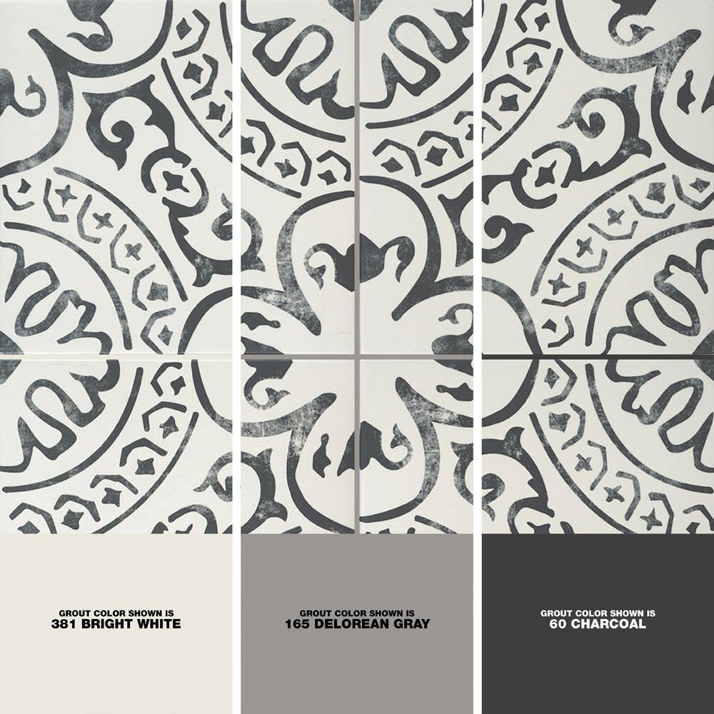 MSI Encaustic Baroque Stamp 8 in. x 8 in. Matte Porcelain Patterned Look Floor and Wall Tile (5.16 sq. ft.Case) NBARSTA8X8