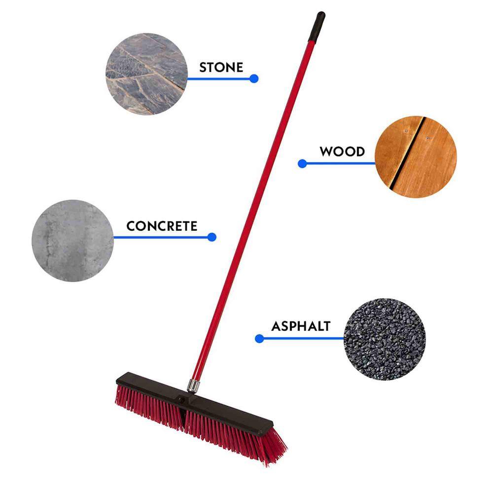 24 in. Multi-Surface Angle Broom with Alloy Handle TG66698