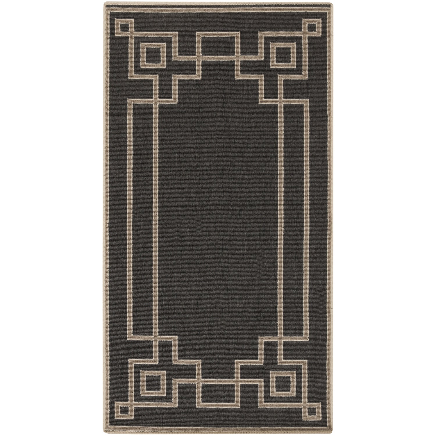 Alfresco Outdoor Rug in Navy & Camel