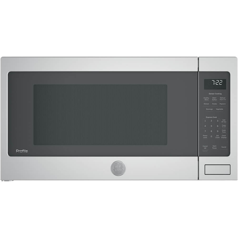 GE Profile 2.2 cu. ft. Countertop Microwave Oven in Stainless Steel with Sensor Cooking PES7227SLSS