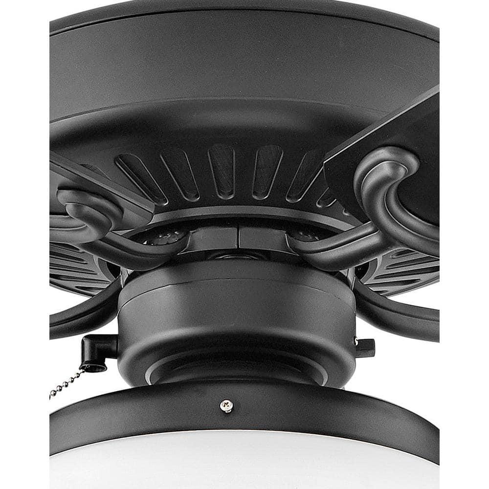 HINKLEY Oasis 60 in IndoorOutdoor Matte Black Ceiling Fan Pull Chain