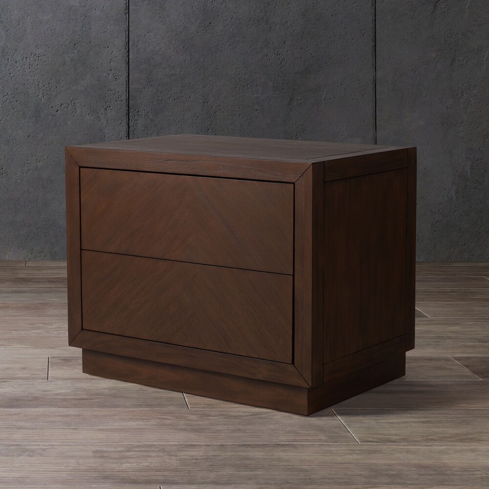 SAFAVIEH Couture Steve 2 Drawer Wood Nightstand