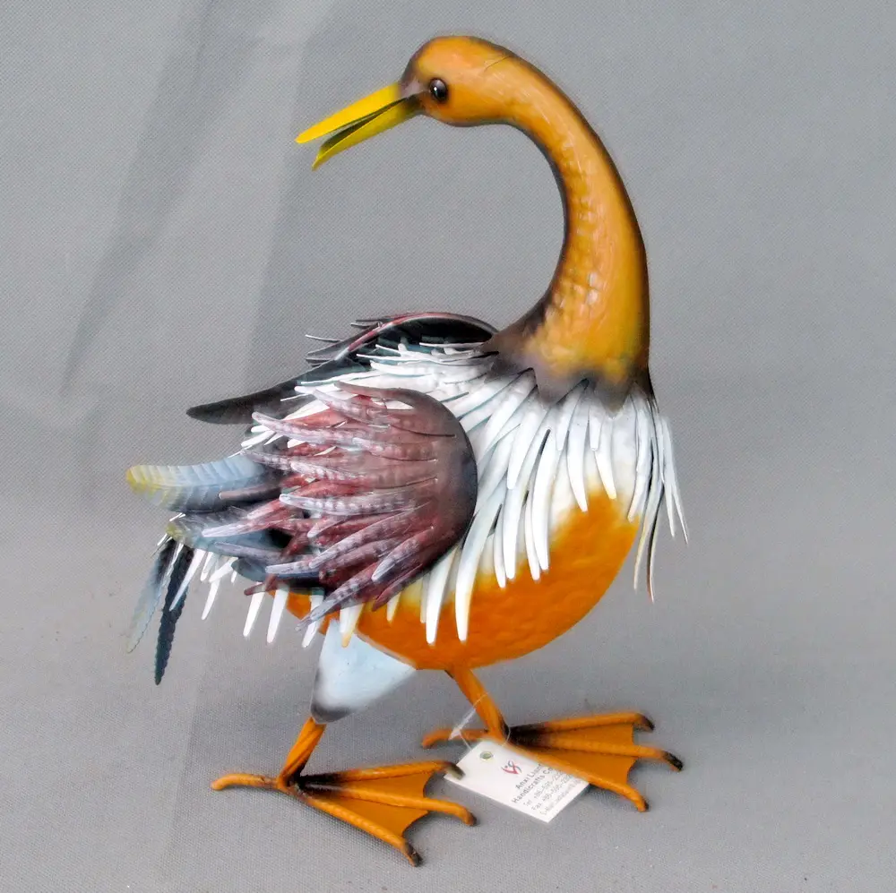 outdoor decorative duck Metal Garden Supply