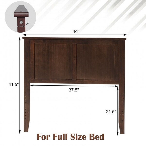 Headboard with Pre-drilled Holes and Height Adjustment - - 36068998