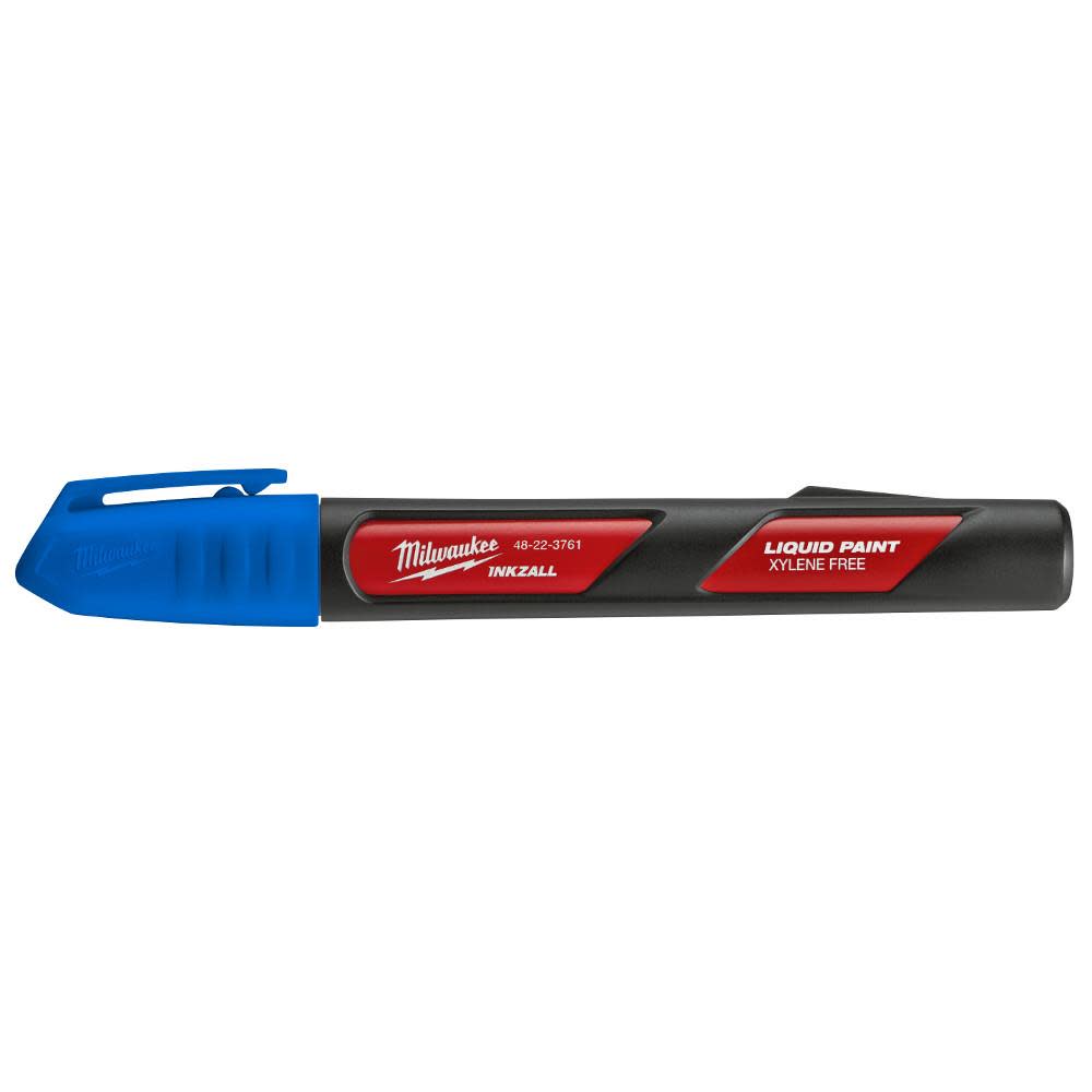 Milwaukee INKZALL Blue Paint Marker 48-22-3761 from Milwaukee