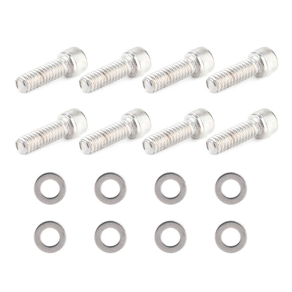 8pcs Sbc Valve Cover Bolts 104003 With Gasket Fit For Chevrolet 265 283 302 305 327 350 400 Sb