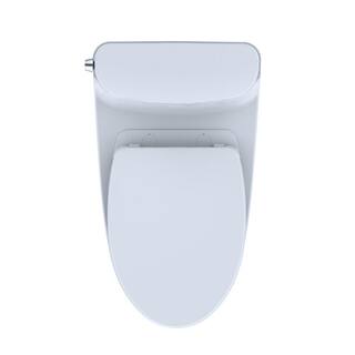 TOTO Nexus 1-Piece 1.28 GPF Single Flush Elongated ADA Comfort Height Toilet with CEFIONTECT in Cotton White MS642124CEFG#01