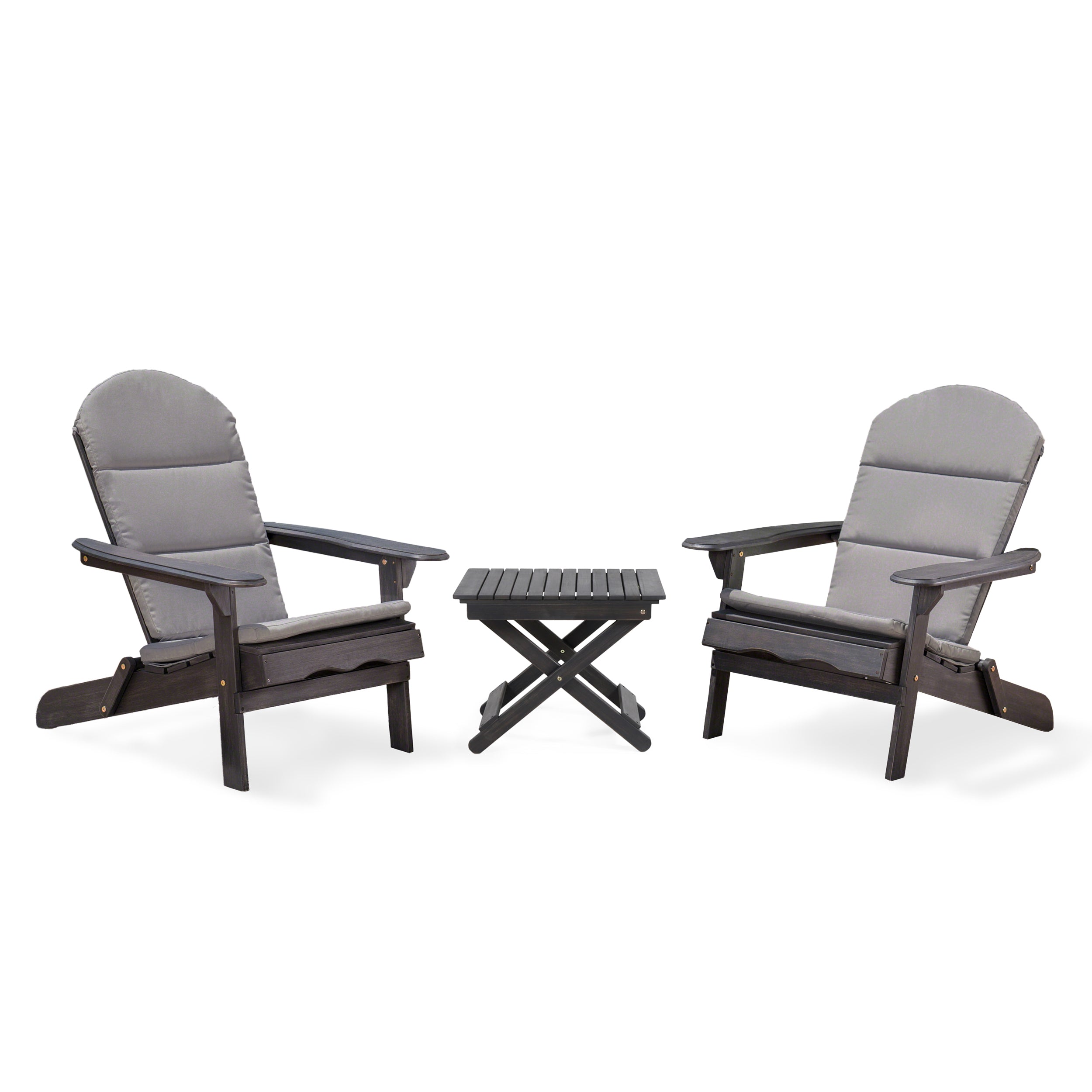 Reed Outdoor 2 Seater Acacia Wood Chat Set with Water Resistant Cushions