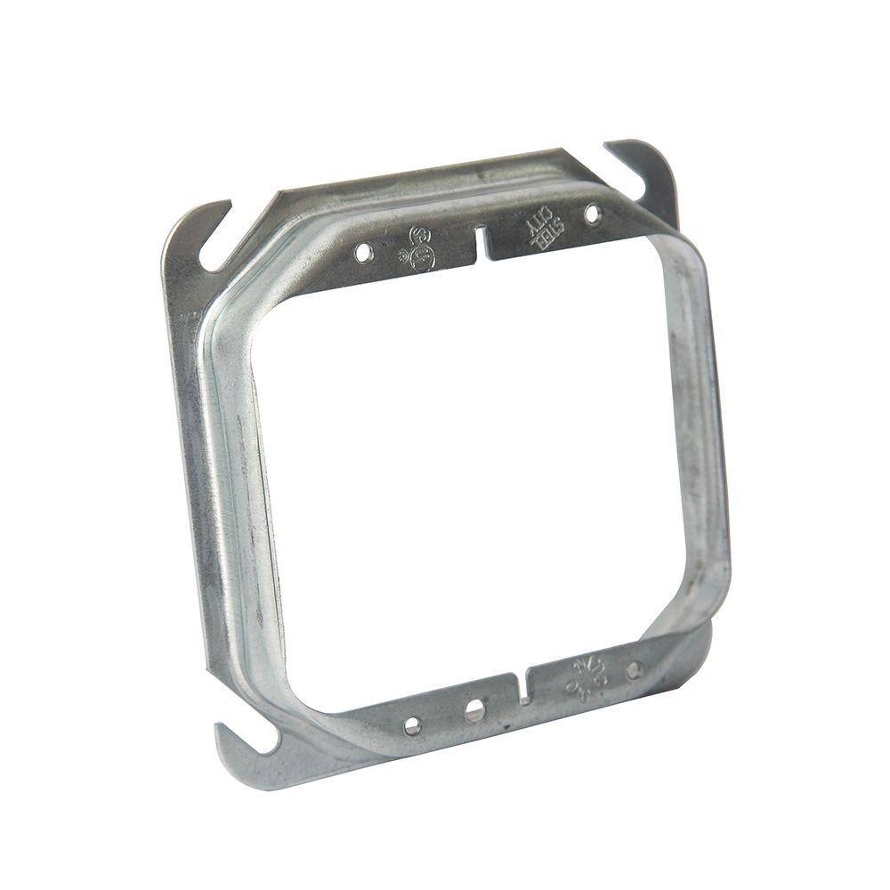 Steel City 2-Gang Square Mud Ring 52C18-25R