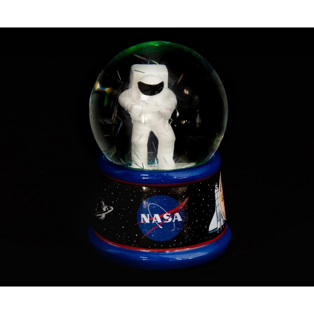 Silver Buffalo Nasa Astronaut Light up Mini Snow Globe 2 Inches Tall