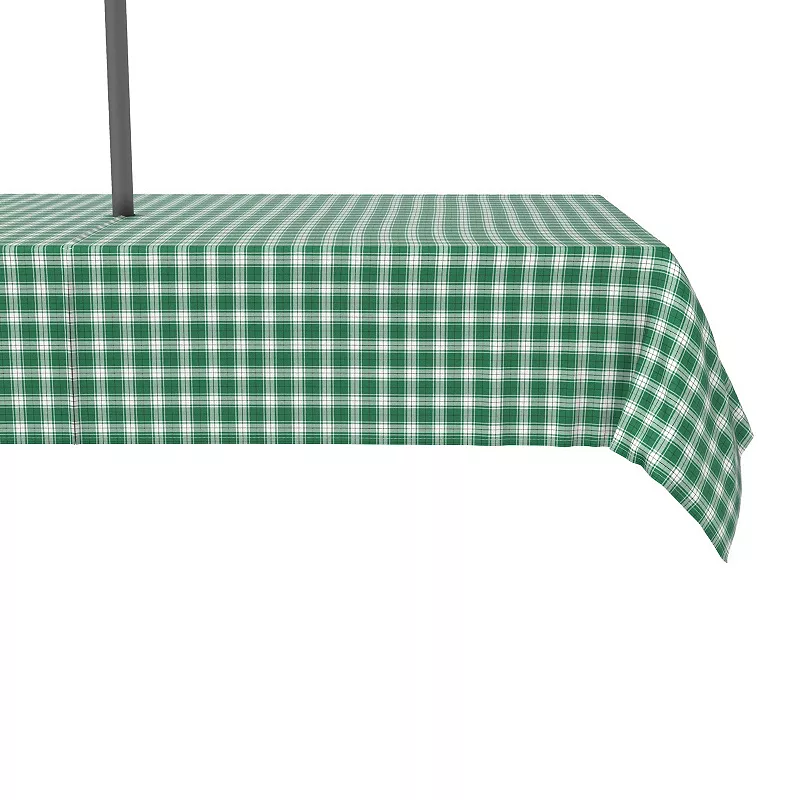 Water Repellent， Outdoor， 100% Polyester， 60x104， Christmas Green Plaid