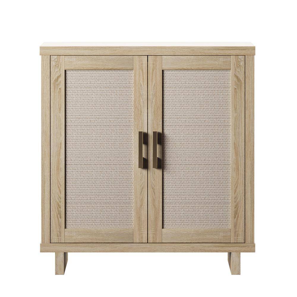 Twin Star Home Bishop Oak Accent Cabinet With Linen Door AC7030-PO112