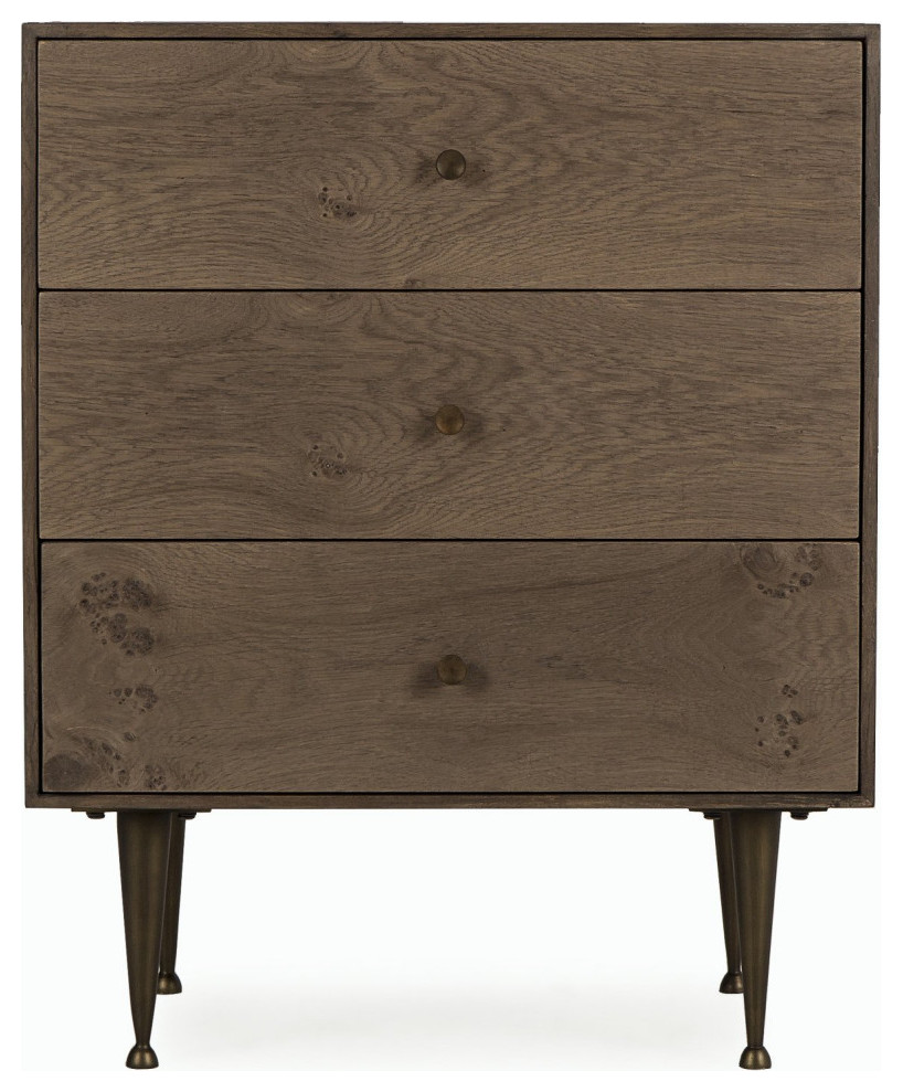 Latika Chest 3 Drawer Dresser   Midcentury   Accent Chests And Cabinets   by Virgil Stanis Design  Houzz