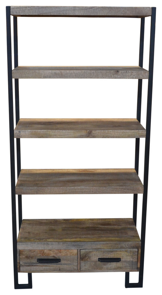 Anaheim Katy Bookcase   Industrial   Bookcases   by Moti  Houzz