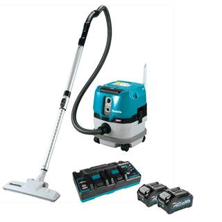 Makita 40V max XGT Brushless Cordless 2.1 Gallon WetDry Dust ExtractorVacuum Kit (4.0Ah) GCV01PM