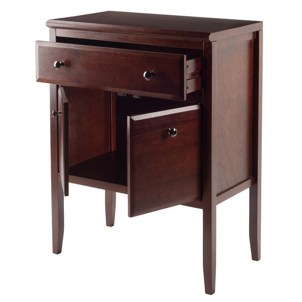 Wood Orleans Modular Buffet Cabinet， Sideboard， Cappuccino Finish