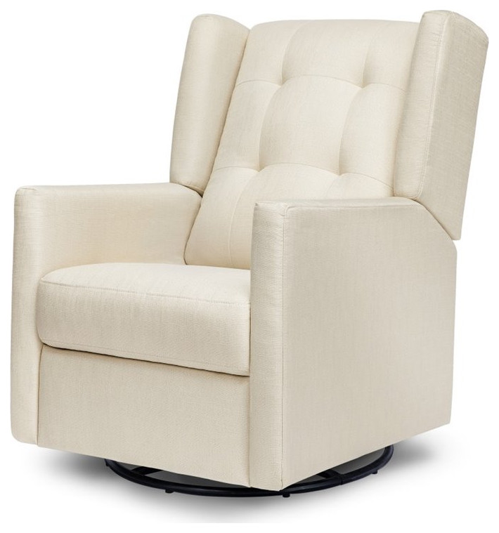 Davinci Maddox Recliner and Swivel Glider in Misty Gray   Transitional   Recliner Chairs   by Homesquare  Houzz