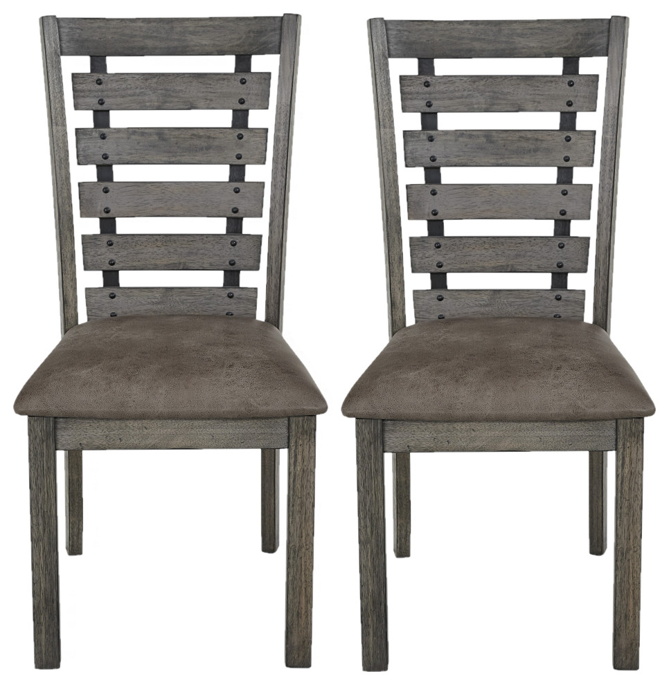 Fiji Dining Chairs Set of 2   Farmhouse   Dining Chairs   by HedgeApple  Houzz