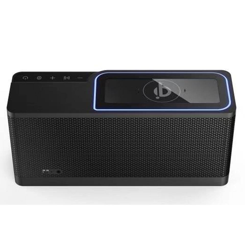 Emerson Radio Corp Portable Bluetooth Speaker with 20-Watt Stereo and Wireless Charging ER-BTW100