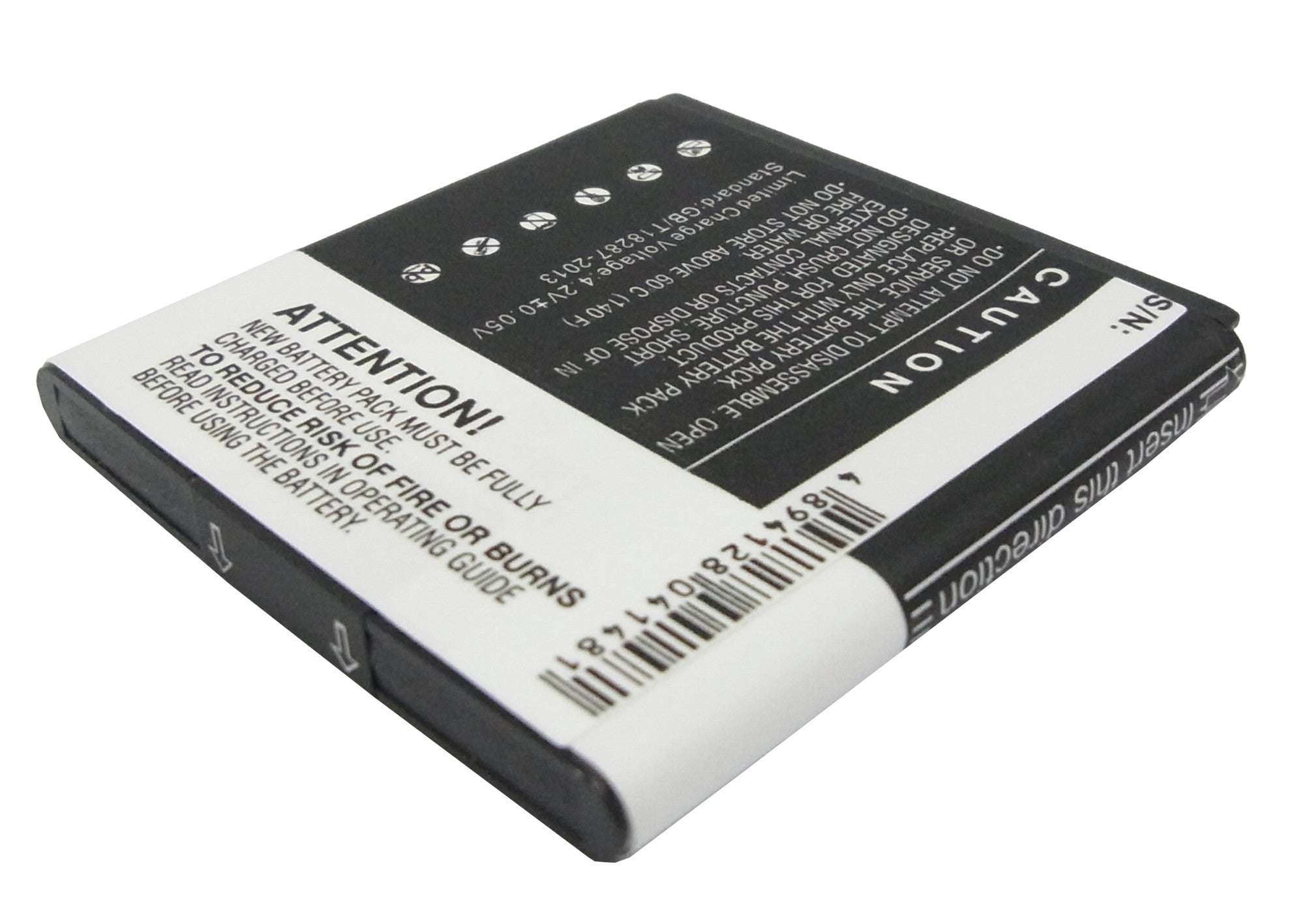 AtampT Captivate Epic 4G Galaxy S SGHi897 1550mAh Replacement Battery BatteryClerkcom Mobile Phone