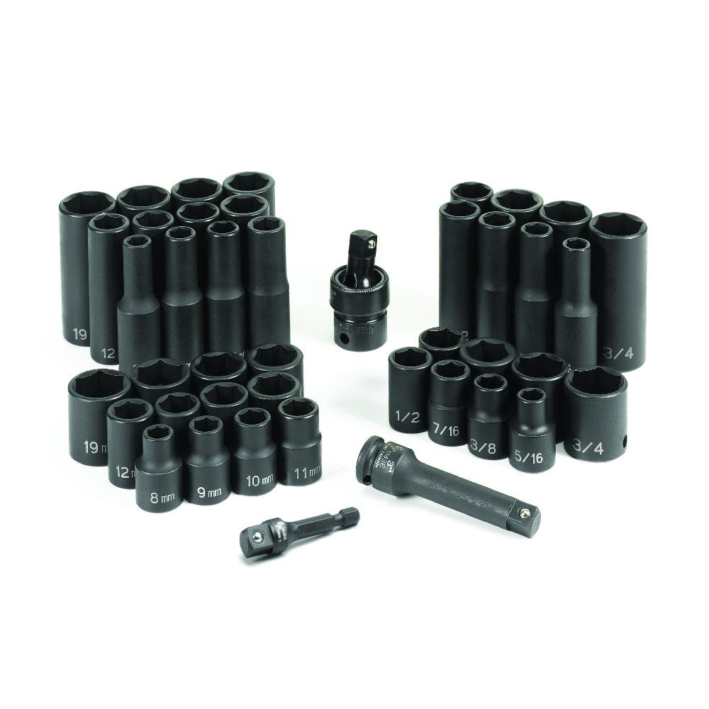 3/8 Drive Standard and Deep Length Impact Set