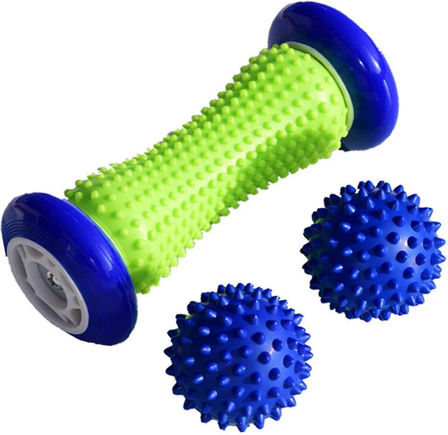 Foot And Hand Muscle Massager Roller， Pvc Plantar Fasciitis Muscle Massager Roller   (blue)