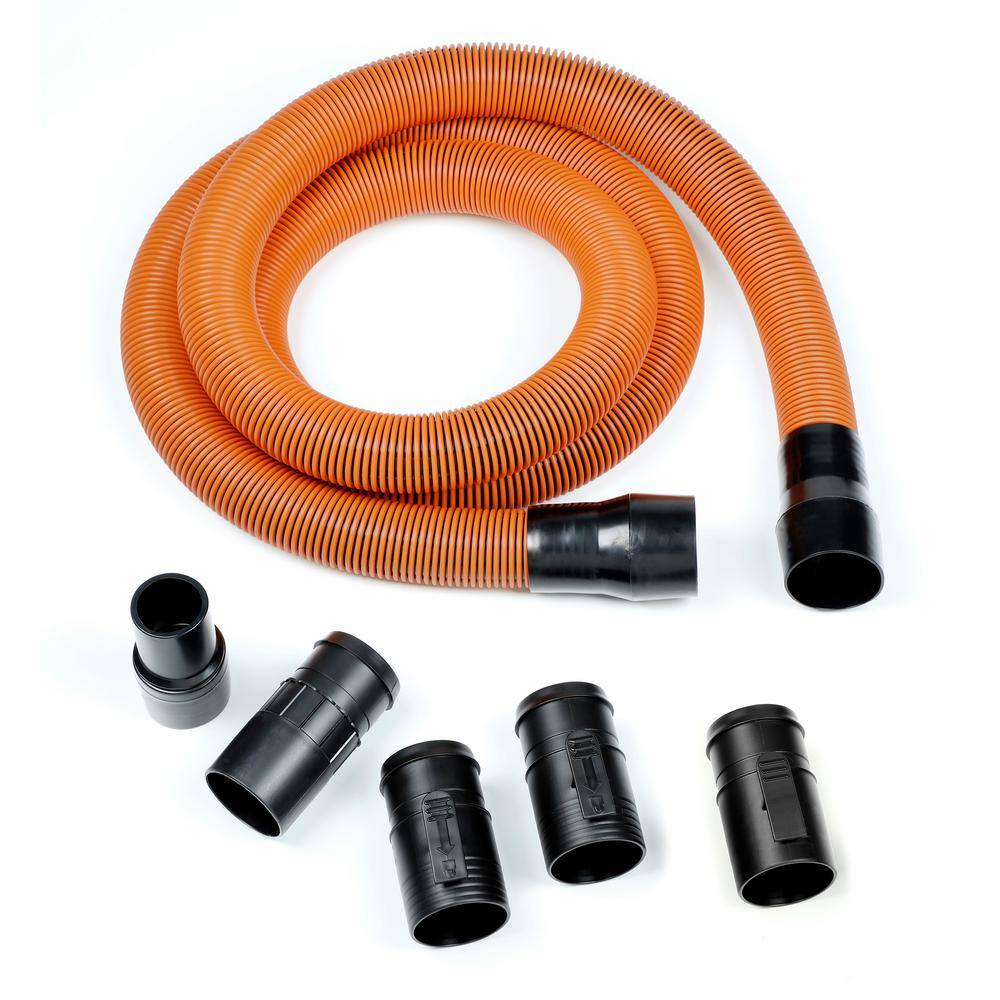 RIDGID 1-78 in. x 10 ft. Pro-Grade Locking Vacuum Hose Kit for RIDGID WetDry Shop Vacuums LA2570