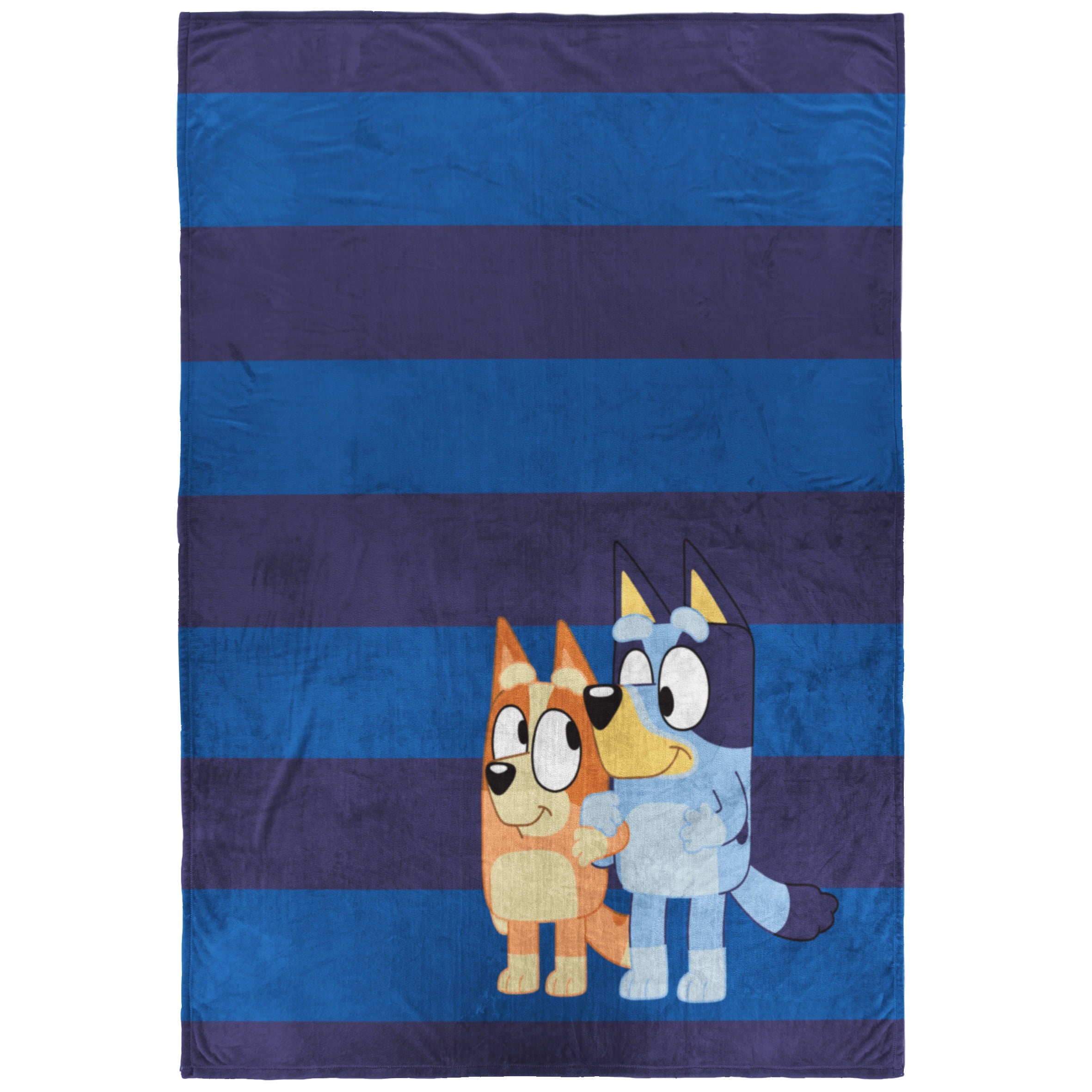 Bluey In The Dream Kids Blanket， 62 x 90， Microfiber， Blue， BBC Studios