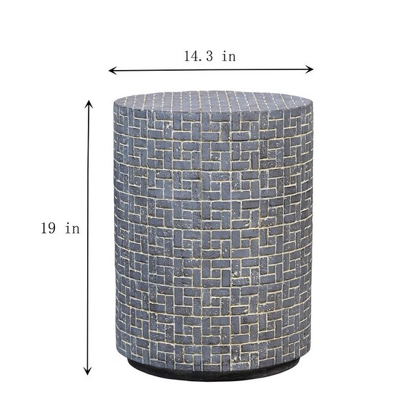 14.3 in. Round Side Table for Living Room，Bedroom