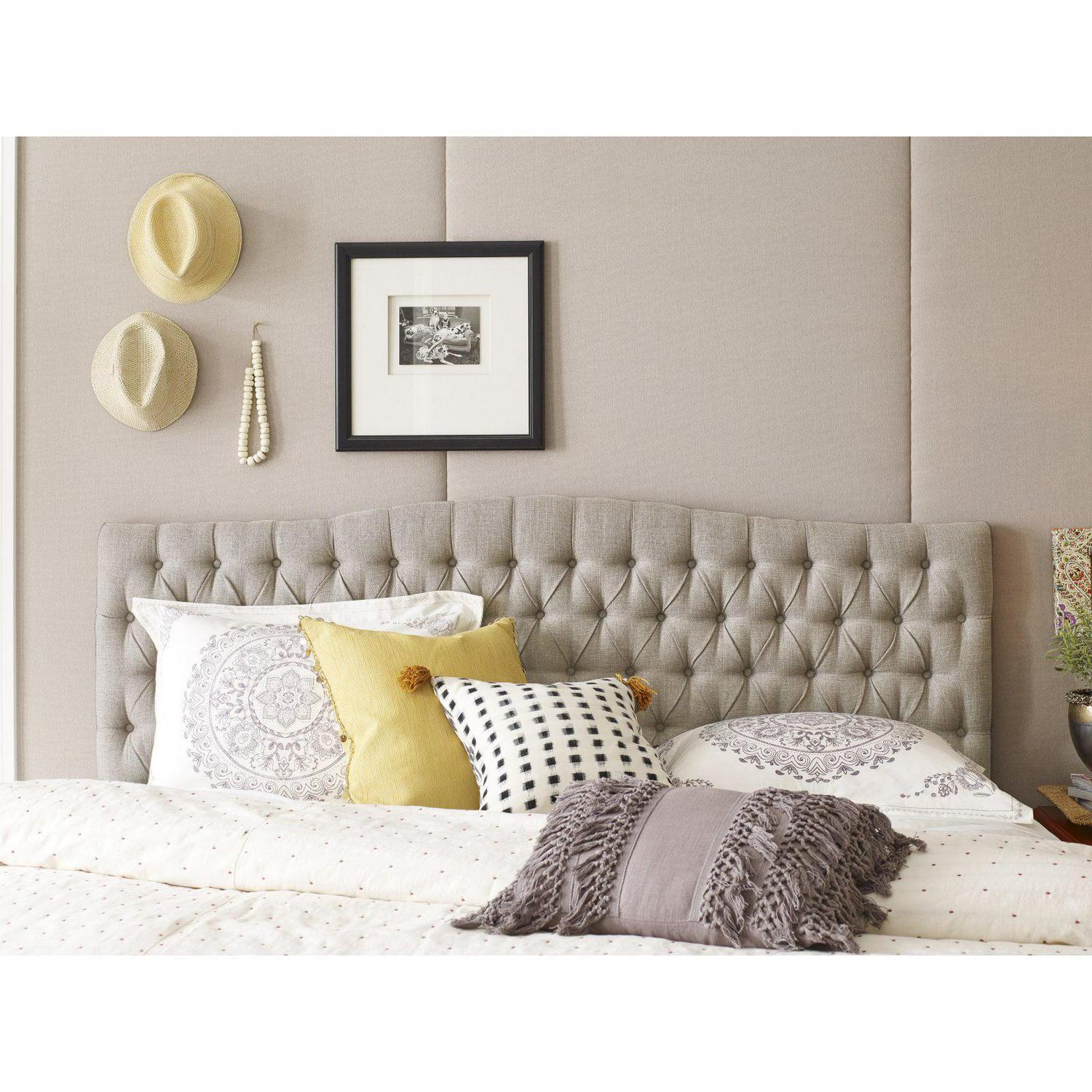 Elle Decor Tufted Upholstered Headboard