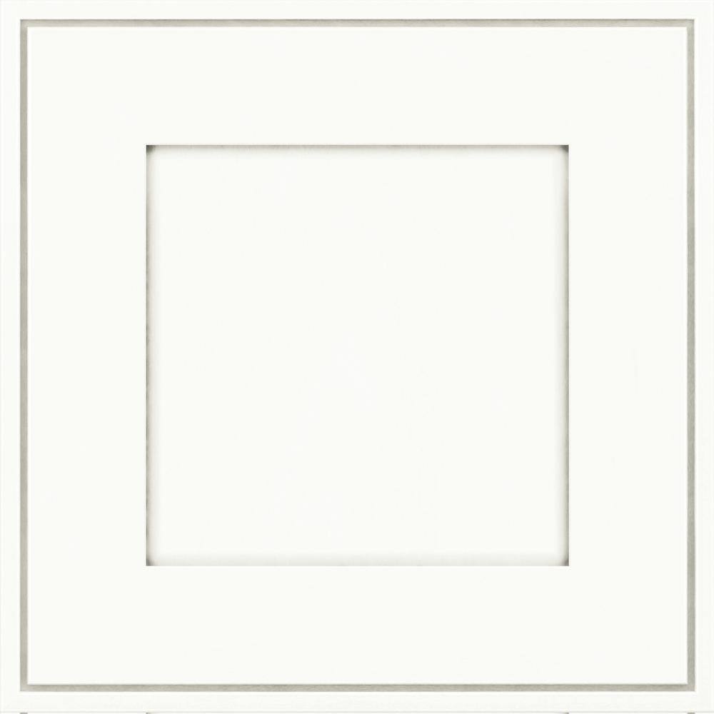 KraftMaid Shaker 15 x 15 in. Cabinet Door Sample in Dove White RDCDS.HDAH8M4DWM