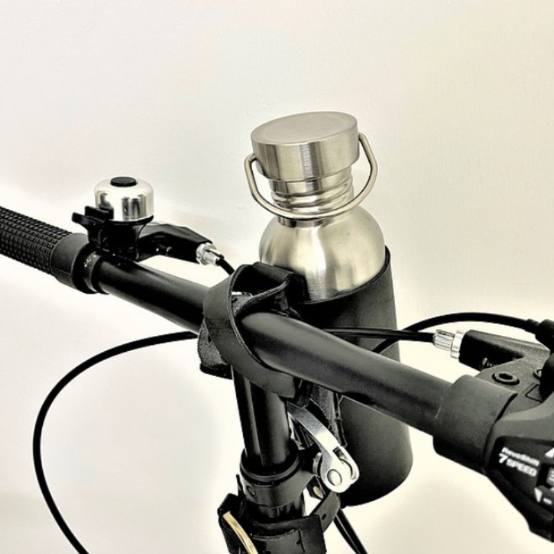 Outdoor Bike Bottle Holder Bike Bottle Beverage Carrier PU Leather Bicycle Water Bottle Cup Holder