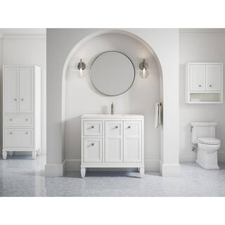 KOHLER Hearthaven 24 in. W Linen Cabinet in White K-33540-ASB-0