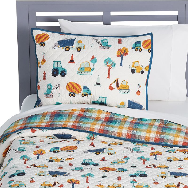 The Big One Kids? Silas Construction Quilt Set with Shams