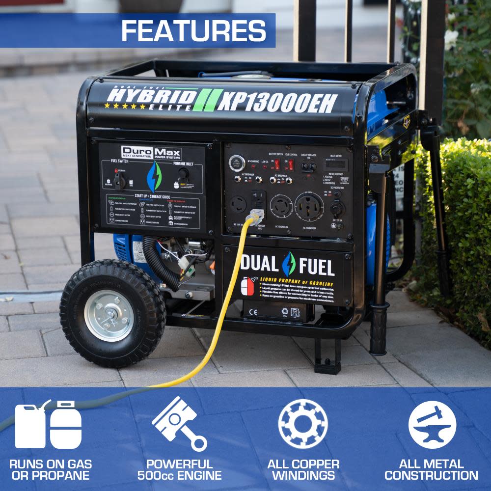 13000-Watt Dual Fuel Hybrid Portable Generator