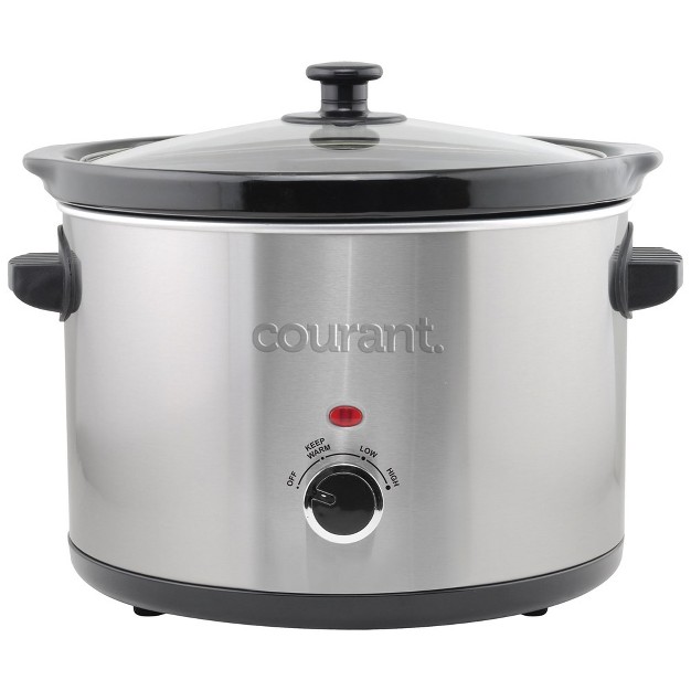 Courant 5 Quart Slow Cooker Stainless Steel