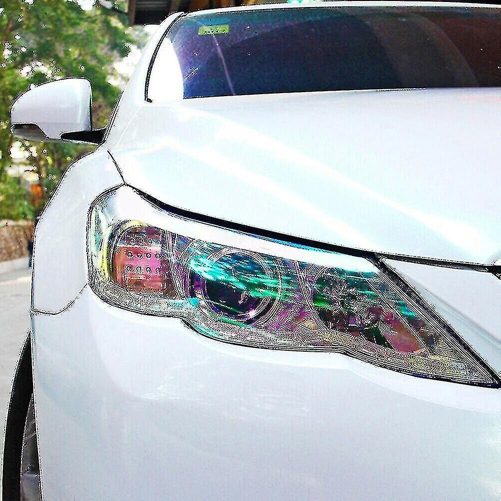 Chameleon Headlight Taillight Color-changing Film Transparent Tint Vinyl Wrap Sticker 120x30 Cm