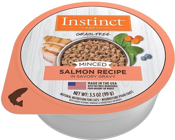 Instinct Grain-Free Minced Recipe with Real Salmon Wet Cat Food Cups