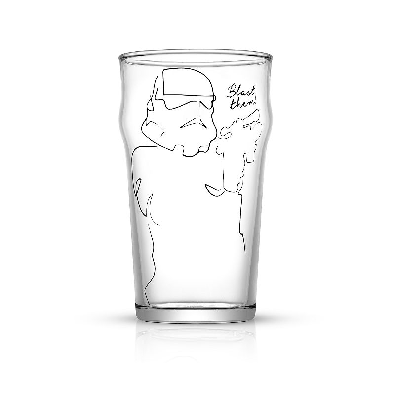 JoyJolt Star Wars Striking Sketch Characters Collection 4-pc. Pint Glasses