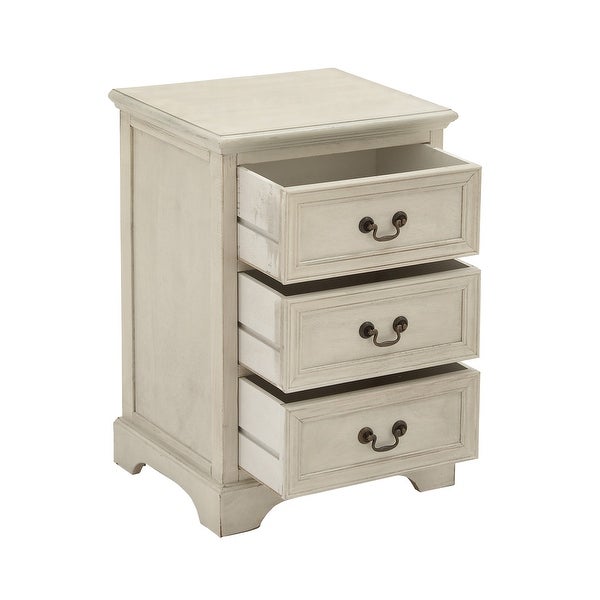 Cream Wood Traditional Cabinet 25 x 17 x 14 - 17 x 14 x 25