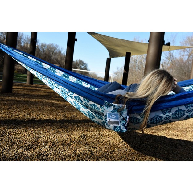 Equip 1person Travel Hammock Indigo Ink Dot