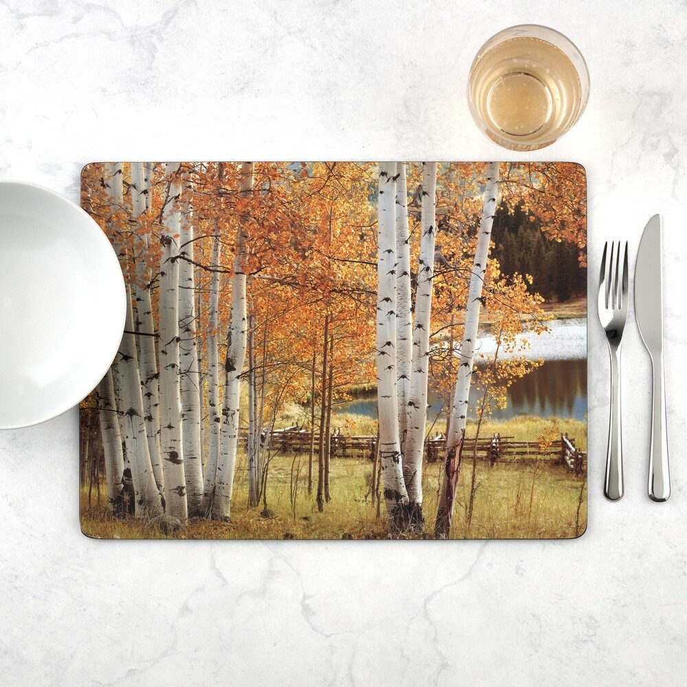 Pimpernel Birch Beauty Placemats Set of 4   15.7 inches x 11.7 each